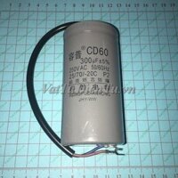 Tụ 300uF 250V 200uF 50X100MM tụ khởi động tụ CD60