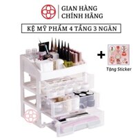 Tủ 4 tầng 3 ngăn kéo đựng mỹ phẩm, đồ dùng học tập đa năng - Việt Nhật Plastic HN