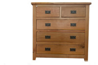 Tủ 5 hộc kéo gỗ sồi mỹ (tủ dresser)