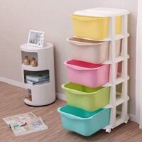 Tủ 5 Tầng Đa Sắc Có Bánh Xe Việt Nhật Sắp Xếp Tủ Quần Áo Đựng Đồ Đa Năng Tủ Đựng Quần Áo Cho Trẻ Sơ Sinh