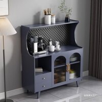 Tủ Ăn Bắc Âu Tủ Rượu Đơn Giản Tủ Bếp Kính Tủ Đựng Đồ Đa Năng Hiện Đại Gia Dụng Tủ Bên Tủ Ăn Phòng Khách