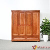 Tủ Áo 4 Cánh Gỗ Hương Đá Đẹp Giá Rẻ