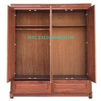 Tủ Áo 4 Cánh Gỗ Hương Đá