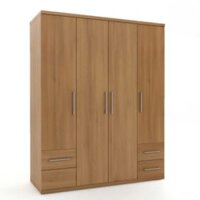 Tủ áo 4 cánh gỗ MDF TA298