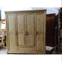 Tủ áo 4 cánh gỗ sồi nga