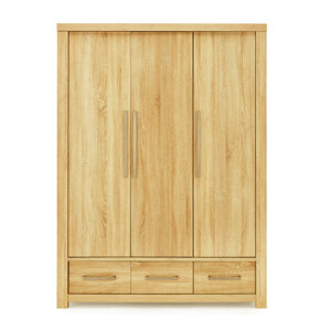 Tủ áo Cuba 3 cánh gỗ sồi