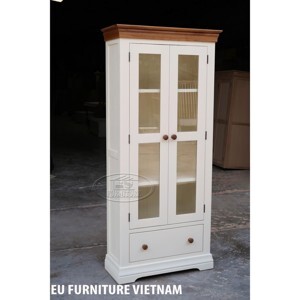 Tủ áo gỗ sồi 2 cánh 1 hộc