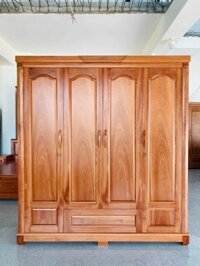 TỦ ÁO GỖ XOAN ĐÀO 4 CÁNH