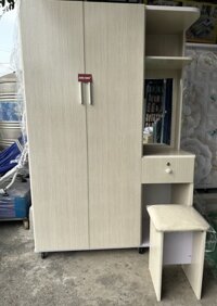 Tủ áo kèm bàn trang điểm Juno Sofa 1m2 x 1m75 x 48 cm Tặng ghế nệm