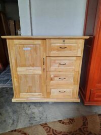 TỦ ÁO MINI GỖ THÔNG GHÉP 1M