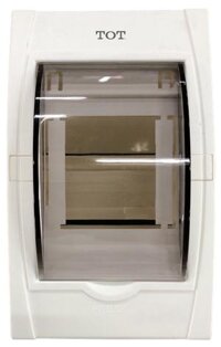 Tủ aptomat âm tường 3P, đế nhựa, cửa mở lên