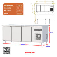 Tủ bàn mát quạt gió 3 cánh BMQ-3MI1860