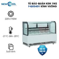 Tủ bảo quản kem 1m2 F-QR540V kính vuông (màu trắng) NEWCOOL (Gía bán chưa bao gồm phí Newsun vận chuyển)