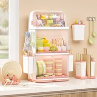 Tủ Bát Đĩa Bếp Đựng Bát Đĩa Hiện Vật Giá Đựng Đồ Nhiều Tầng Gia Dụng Cho Bé Ăn Dặm Hộp Đựng Đồ