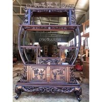 Tủ Bày Đồ Bình Phong Gỗ Gụ Lào 100%