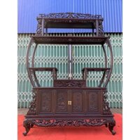 Tủ Bày đồ Tứ Bình Gỗ Gụ hàng kĩ