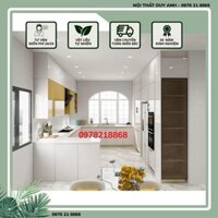 Tủ Bếp Acrylic Rẻ - Mẫu Tủ Bếp Đẹp Hiện Đại 2022