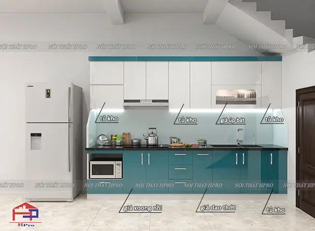 Tủ bếp Acrylic TBAC10