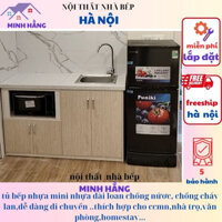 tủ bếp ,bàn bếp kệ bếp mini nhựa đài loan có hộc lò vi sóng[frre hà nội]