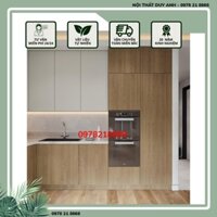 Tủ Bếp Chữ L Giá Rẻ HN - Mẫu Tủ Bếp Gỗ Công Nghiệp Hiện Đại
