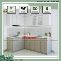 Tủ Bếp Gỗ Công Nghiệp Đẹp Giá Rẻ HN - Thi Công Tủ Bếp Giá Rẻ Thủ Đức