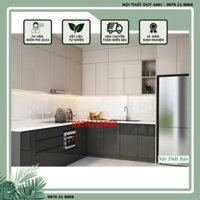 Tủ Bếp Gỗ Công Nghiệp Melamine Giá Rẻ - Thi Công Tủ Bếp Gỗ Giá Rẻ