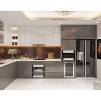 Tủ bếp gỗ công nghiệp