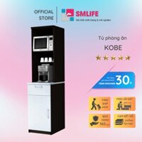 Tủ bếp gỗ hiện đại SMLIFE Kobe | Gỗ MDF dày 17mm chống ẩm | D45xR60xC190cm