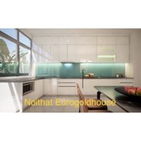 Tủ bếp gỗ MDF An Cường Cánh acrylic EU2018