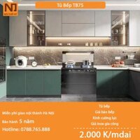 Tủ bếp gỗ MDF cốt xanh thái khung bồn nhựa picomat TB75