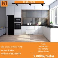 Tủ bếp gỗ MDF cốt xanh thái khung bồn nhựa picomat TB100