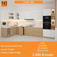 Tủ bếp gỗ MDF cốt xanh thái khung bồn nhựa picomat TB90