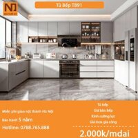 Tủ bếp gỗ MDF cốt xanh thái khung bồn nhựa picomat TB91