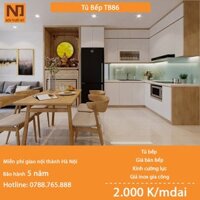 Tủ bếp gỗ MDF cốt xanh thái khung bồn nhựa picomat TB86