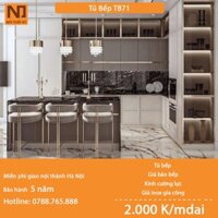 Tủ bếp gỗ MDF cốt xanh thái khung bồn nhựa picomat TB71