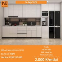 Tủ bếp gỗ MDF cốt xanh thái khung bồn nhựa picomat TB78