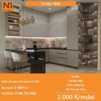 Tủ bếp gỗ MDF cốt xanh thái khung bồn nhựa picomat TB68