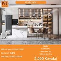 Tủ bếp gỗ MDF cốt xanh thái khung bồn nhựa picomat TB72