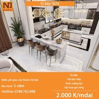 Tủ bếp gỗ MDF cốt xanh thái khung bồn nhựa picomat TB70