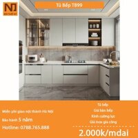 Tủ bếp gỗ MDF cốt xanh thái khung bồn nhựa picomat TB99