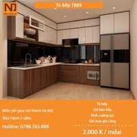 Tủ bếp gỗ MDF cốt xanh thái khung bồn nhựa picomat TB89