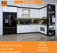 Tủ bếp gỗ MDF cốt xanh thái khung bồn nhựa picomat TB101