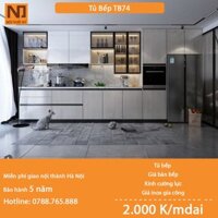 Tủ bếp gỗ MDF cốt xanh thái khung bồn nhựa picomat TB74