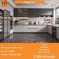 Tủ bếp gỗ MDF cốt xanh thái khung bồn nhựa picomat TB76