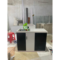 Tủ bếp mini nhựa Đài Loan mặt gạch sẵn bồn rửa cao cấp freeship tphcm