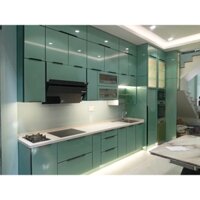 Tủ Bếp Nhôm Cánh Kính Nội Thất Mới 2025 - Nhiều dòng - nhiều Phân Khúc Gía Cho Khách Hàng Lựa Chọn