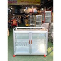 TỦ BẾP NHÔM KÍNH 100 CM