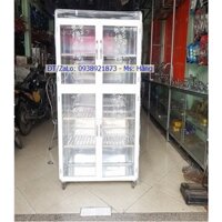 Tủ Bếp Nhôm Kính Cao Cấp Có Bánh Xe -KT: D97 * R38 * C 160 cm - Mã: B1016TS -