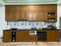 Tủ bếp nhôm kính – TBNK01