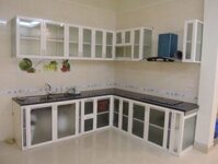 Tủ bếp nhôm kính – TBNK03